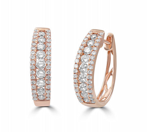 14K GOLD DIAMOND EARRING SKU# 20005