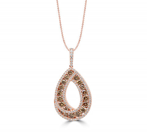 14K GOLD CHOCOLATE DIAMOND PENDANT SKU# 20009