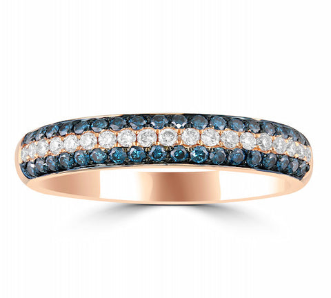 14K GOLD BLUE DIAMOND RING SKU# 20010