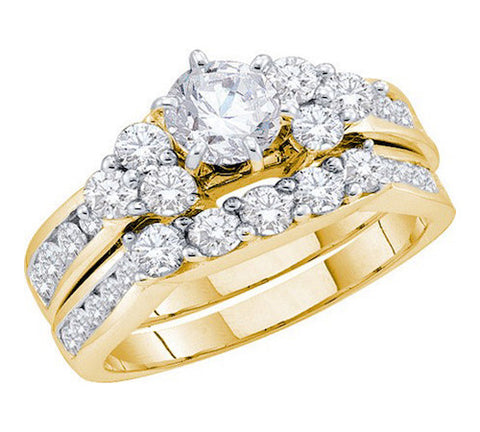 14K GOLD DIAMOND RING SKU# 50018