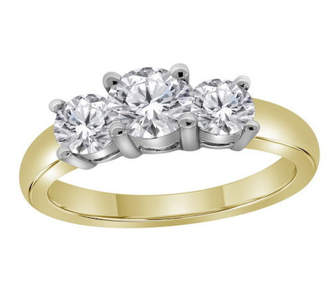 14K GOLD DIAMOND RING SKU# 50022