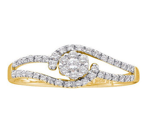 14K GOLD DIAMOND RING SKU# 50029