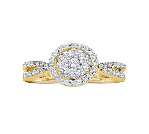 14K GOLD DIAMOND RING SKU# 50030