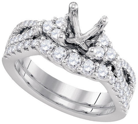 18K GOLD SEMI MOUNT DIAMOND RING SKU# 50079