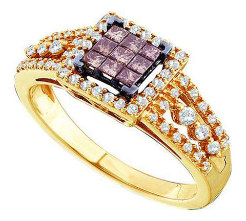 14K GOLD CHOCOLATE DIAMOND RING SKU# 50119