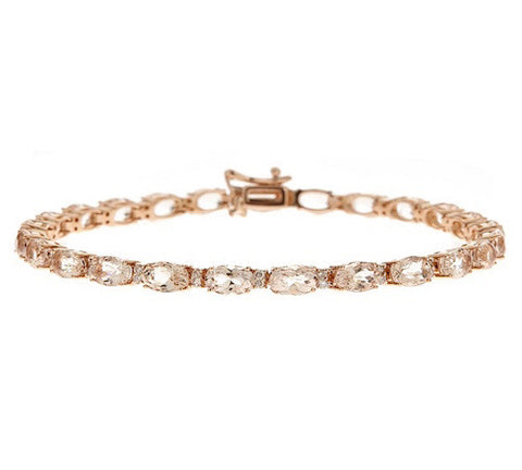 14K GOLD MORGANITE BRACELET SKU# 80001