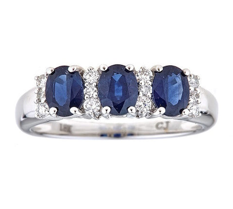 18K GOLD SAPPHIRE RING SKU# 80003