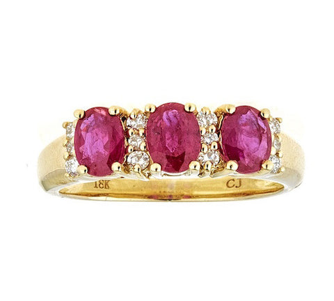 18K GOLD RUBY RING SKU# 80004