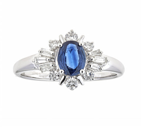 18K GOLD SAPPHIRE RING SKU# 80006