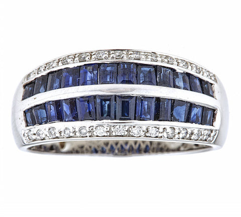 14K GOLD SAPPHIRE RING SKU# 80017