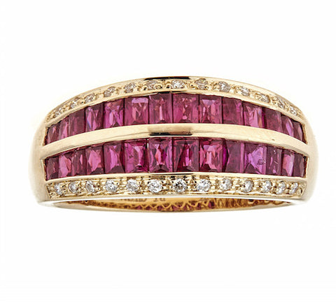 14K GOLD RUBY RING SKU# 80018