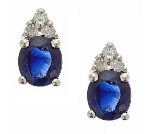 10K GOLD SAPPHIRE EARRING SKU# 80029