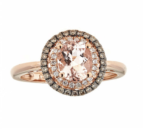 14K GOLD MORGANITE RING SKU# 80050