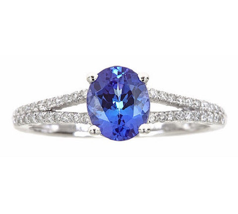 14K GOLD TANZANITE RING SKU# 80060