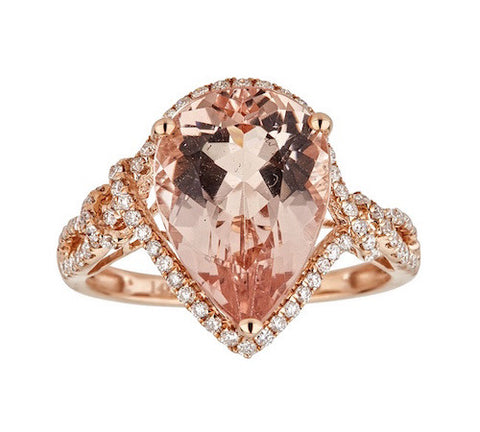 14K GOLD MORGANITE RING SKU# 80066