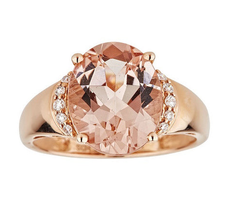 14K GOLD MORGANITE RING SKU# 80068