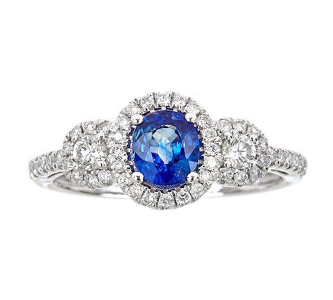 14K GOLD SAPPHIRE RING SKU# 80075