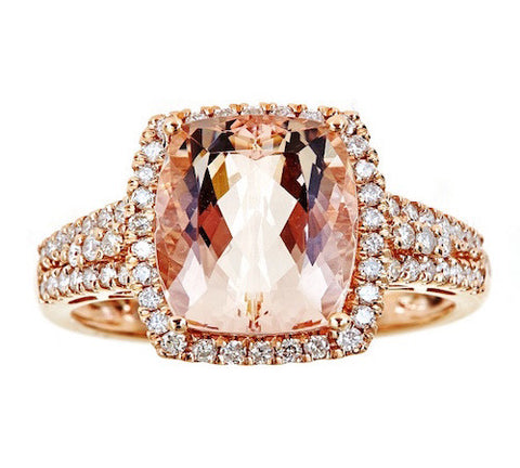 14K GOLD MORGANITE RING SKU# 80079