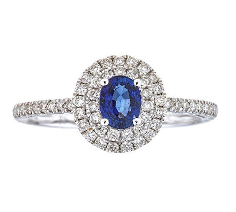 14K GOLD SAPPHIRE RING SKU# 80083