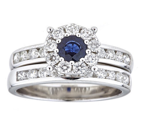 18K GOLD SAPPHIRE RING SKU# 80086