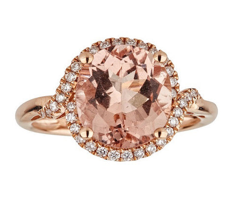 14K GOLD MORGANITE RING SKU# 80091